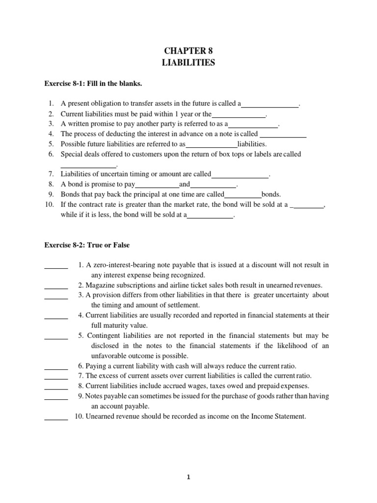 Understanding Current Liabilities | PDF | Bonds (Finance) | Current ...