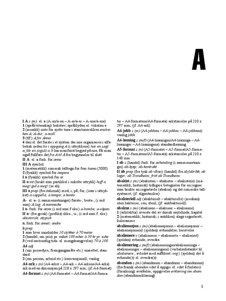 A A4-Jobb A4-Løsning A5-Format Ab Ab Abakist PDF