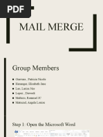 Mail Merge Flowchart | PDF