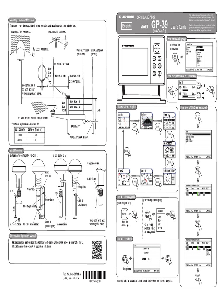 Furuno GP-39 Installation Guide | PDF | Global Positioning System ...