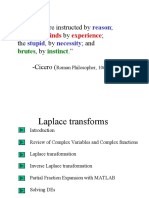 Solving DEs with Laplace Transforms