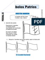 Ficha de Símbolos Patrios para Primero de Primaria