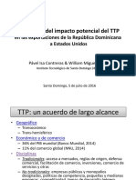 Estimacion Impacto TTP en Export RD A EEUU ODCI INTEC Julio 2016