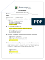 EVALUACIÓN FINAL MODULO Higiene Industrial II