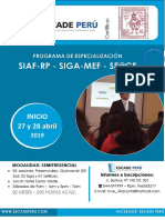 Programa de Especialización en Siaf-Rp, Siga-Mef y Seace 3.0 - Tarapoto