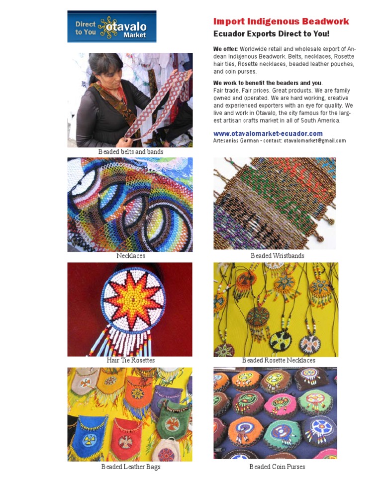 Ecuador Indigenous Bead Work For Export | PDF