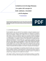 BAIGORRI Trayectoria Historica de La Ecologia Humana