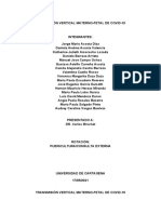 Transmisión Vertical Materno-Fetal de Covid-19