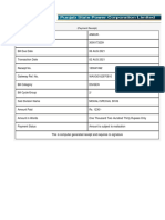 Electricity bill 520 Upper August