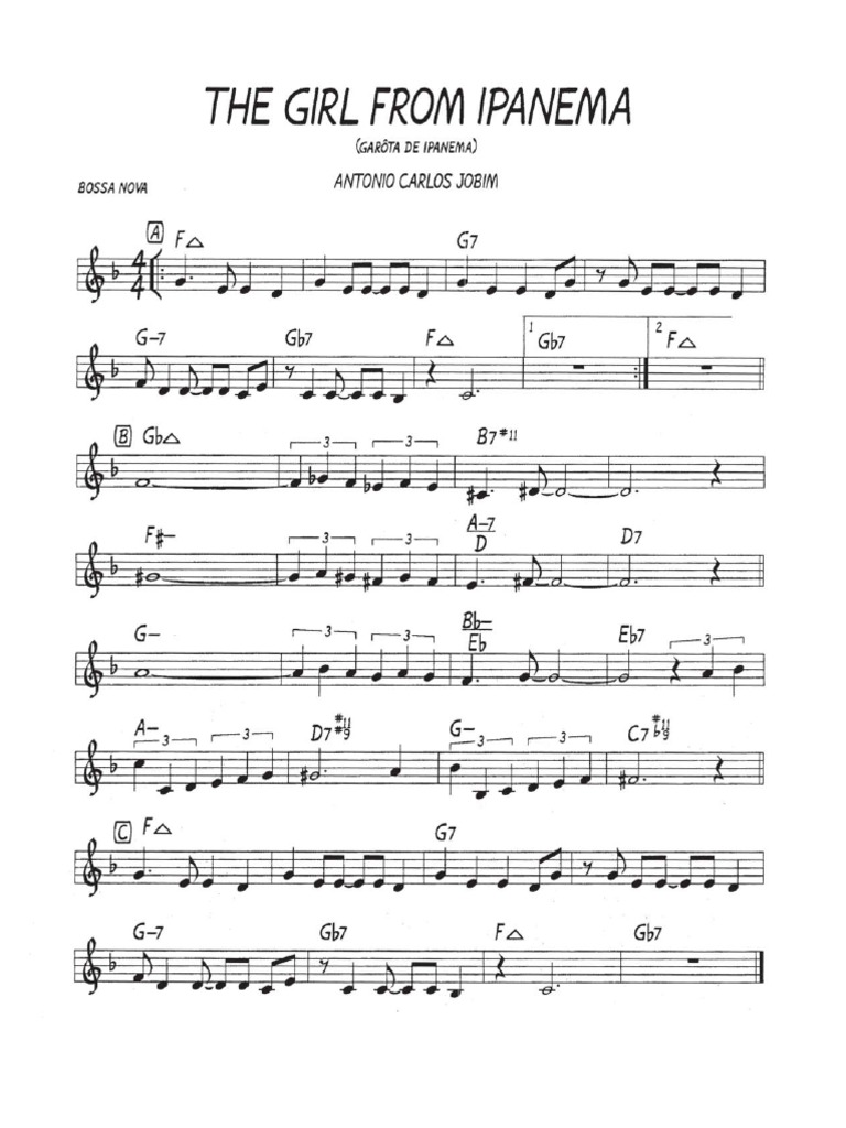 Girl From Ipanema PDF