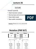 Outline The BJT (Cont'd)