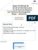 Estrategias de Manejo de Actividades de La Vida Diaria para Cuidadores de Personas Mayores Con Demencia