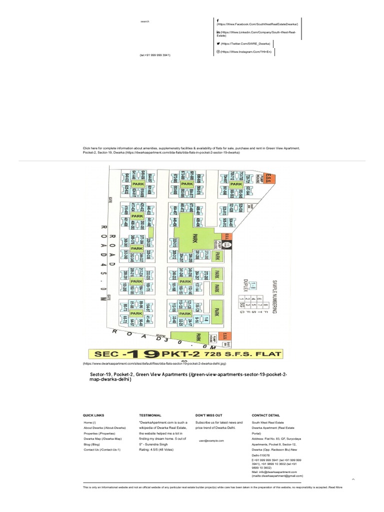 Green View Apartments in Dwarka Sector 19 | PDF | Information ...