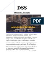 DSS - Óculos de Proteção 04.03.2021