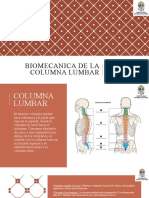 Biomecanica de La Columna Lumbar