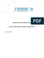 Insarag Medical Working Group: Date: March 2021