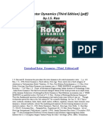 Rotor Dynamics (Third Edition) (PDF) by J.S. Rao