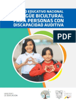 Modelo Educativo Bilingue Bicultural Para Personas Con Discapacidad Auditiva