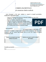 Acord Pacient Comunicare Date Medicale