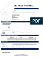 Hoja de Seguridad Limpiavidrios