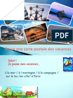 Ecrire Une Carte Postale Des Vacances Liste de Vocabulaire - 36068