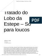 Tratado Do Lobo Da Estepe - Só para Loucos - Poetriz