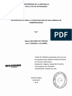 Uruguay - Anteproyecto para La Construccion de Una Fabrica de Hamburguesas