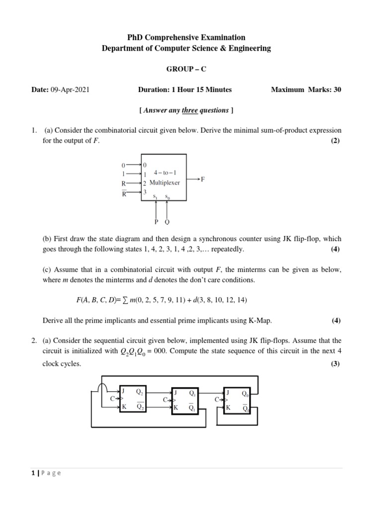 PhD Computer Science Exam Questions | PDF | Cpu Cache | Voting