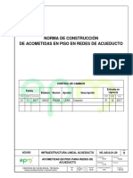 NC As IL01 20 Acometidas de Acueducto en Piso