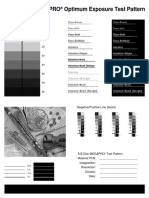 Megapro Optimum Exposure Test Pattern: 120 Lpi 150 Lpi