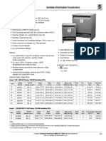 Ventilated Distribution Transformers: General Purpose