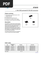 15kV ESD Protected 5V RS-232 Transceiver: Feature Summary