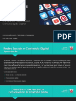 Redes Sociais e Conteúdo Digital