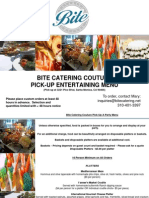 Bite Catering Couture Pick-Up Entertaining Menu: To Order, Contact Mary: 310-401-3397