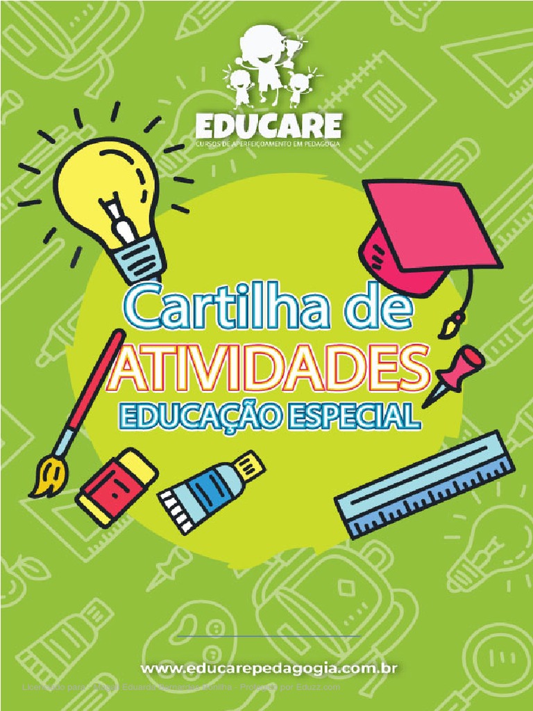 Cartilha de Atividades Educacao Especial | PDF | Deficiência visual ...