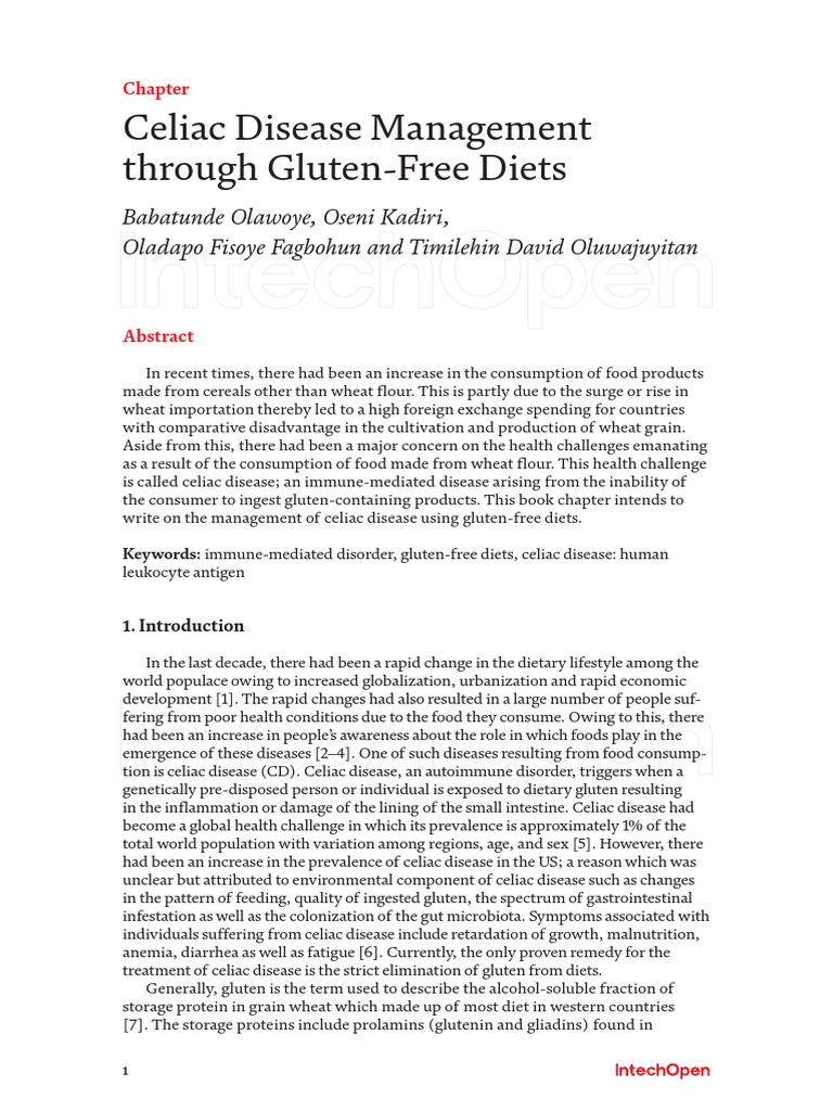 Celiac Disease Management Through Gluten-Free Diets | PDF | Gluten Free ...