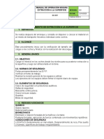 Procedimiento de Extraccion A La Superficie