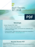 Unidad I Decreto 67 2018