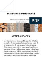 Materiales Constructivos I