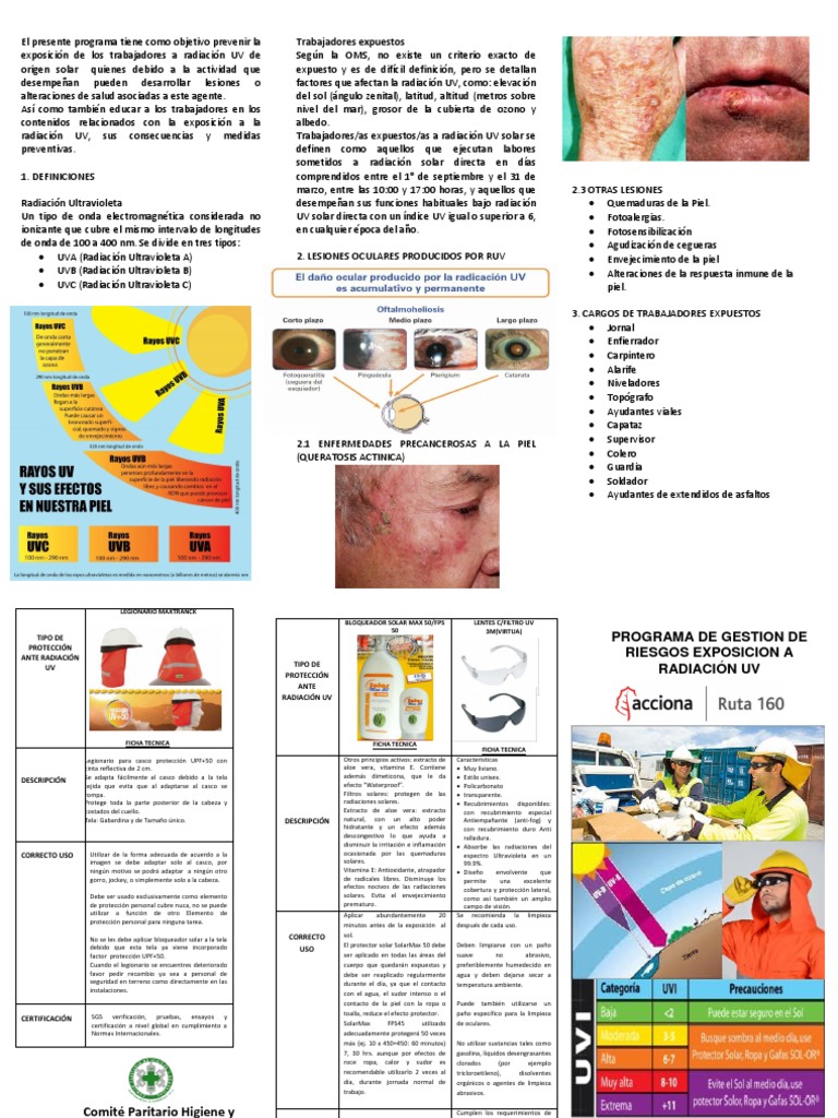 Triptico Ruv | PDF | Ultravioleta | Protector solar