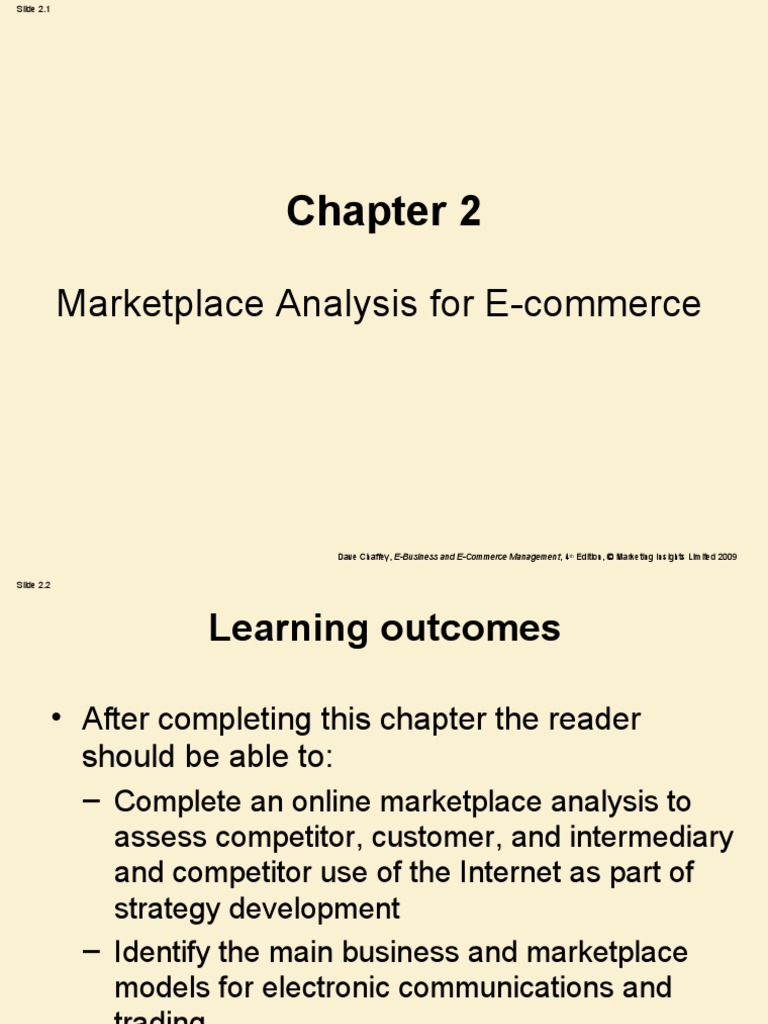 Marketplace Analysis For E-Commerce | PDF | Electronic Business | E ...