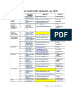 Candidatos Al Congreso Con Domicilio en Lima Norte