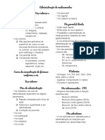 Administração de medicamentos: vias, materiais e técnicas