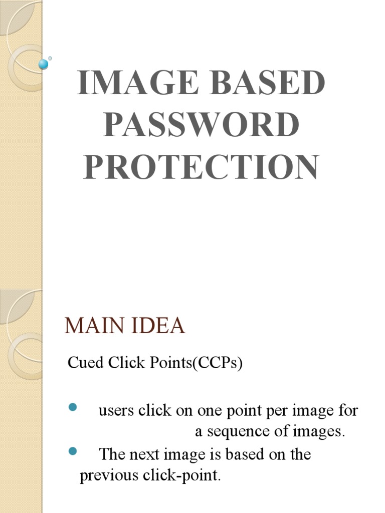 Image Based Password Protection | PDF