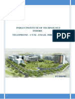 Indian Institute of Technology Indore Telephone - Cum - Email Directory