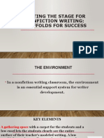 Setting The Stage For Nonfiction Writing: Scaffolds For Success