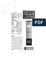 ® HI 98300 / 301 / 302 HI 98303 / 304: EC and TDS Testers With ATC