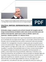 POLITICA, PARTIDO, REPRESENTACION Y SUFRAGIO (BADIOU ALAIN) - Roberto Torres