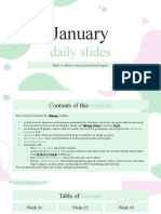 January Daily Slides Green Variant - by Slidesgo