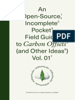 An Open-Source Incomplete Pocket Field Guide To Carbon Offsets and Other Ideas Vol 01-2